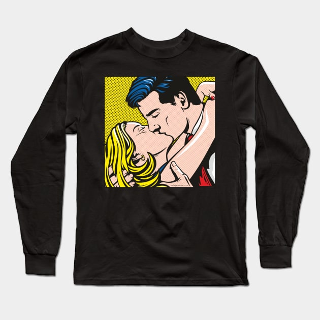 The Kiss Long Sleeve T-Shirt by Jamie Lee Art